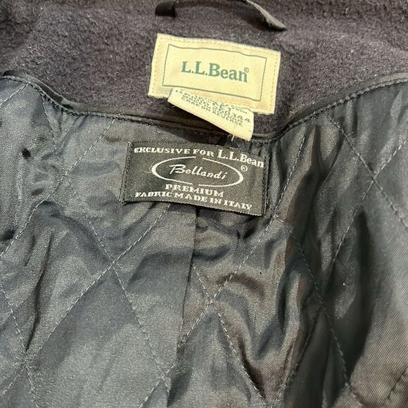 NWOT LL Bean Bellandi Italy Wool Double Breasted Peacoat Thinsulate Size 16p - Picture 12 of 16